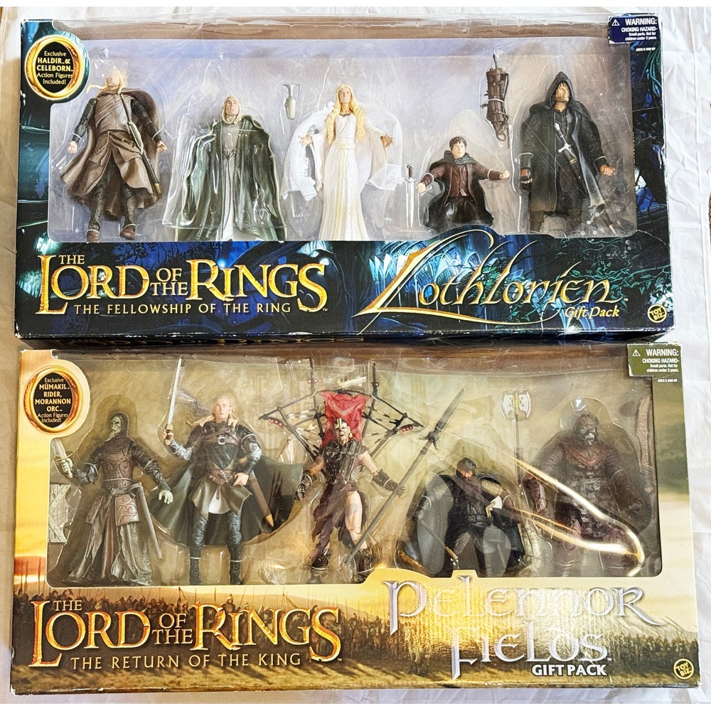 Toy Biz Lord of the Rings Action Figures Lothlorien & Pelennor Fields Gift Packs